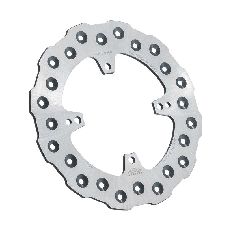 JT Rear Brake Rotor SS Self-Cleaning Hon JTD1009SC01 for off-road vehicles, showing a close-up of the durable, silver brake rotor.