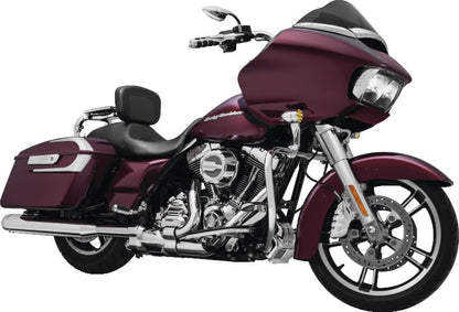 Kuryakyn Teardrop Chrome Mirrors with 5-inch wide convex glass for improved rear visibility on motorcycle handlebars.