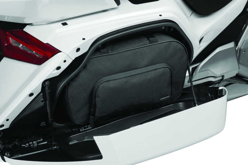 Kuryakyn Saddlebag Liners for Honda Gold Wing GL1800 motorcycle, showing durable interior with storage compartments