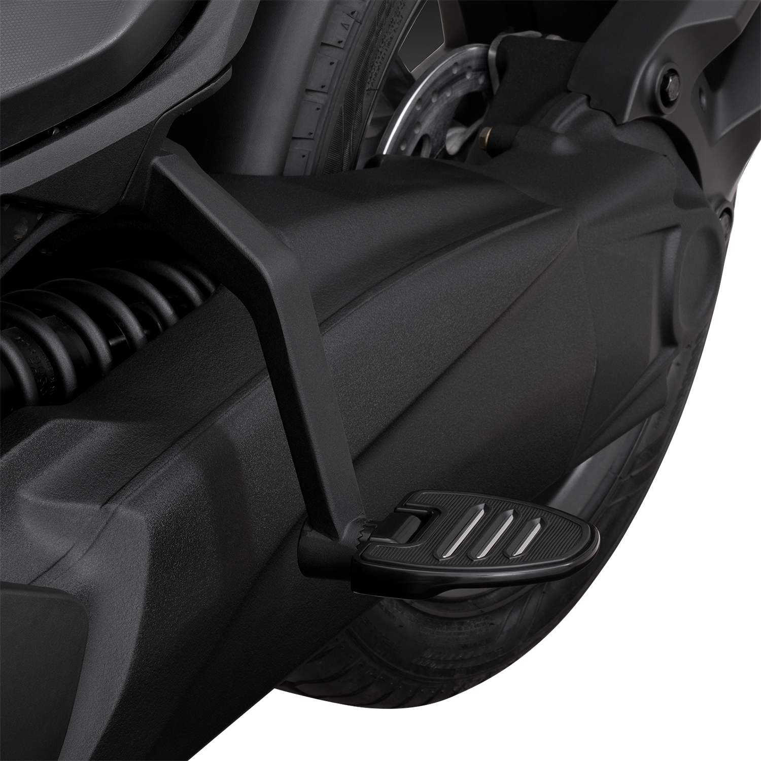 Bill's Exhausts Show Chrome adjustable passenger boards for engine applications, featuring a sleek chrome finish and sturdy construction.