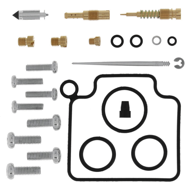 QuadBoss carburetor repair kit for Honda TRX500FA FourTrax Foreman Rubicon 2001-2004, includes gaskets and replacement parts.