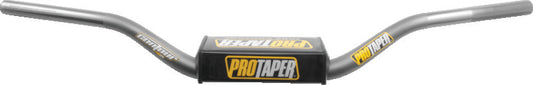 ProTaper Contour ATV high handlebar in platinum gray with ergonomic design and smooth curves, suitable for off-road motorcycles.