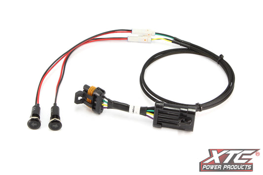 XTC Power Products TSS-IND-LR dash indicator arrows LED light showing illuminated directional arrows on a vehicle dashboard