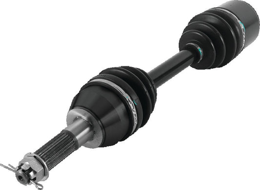 QuadBoss rear left rugged axle for 2005 Polaris Sportsman 400 4x4, OE replacement part, shown in the image.
