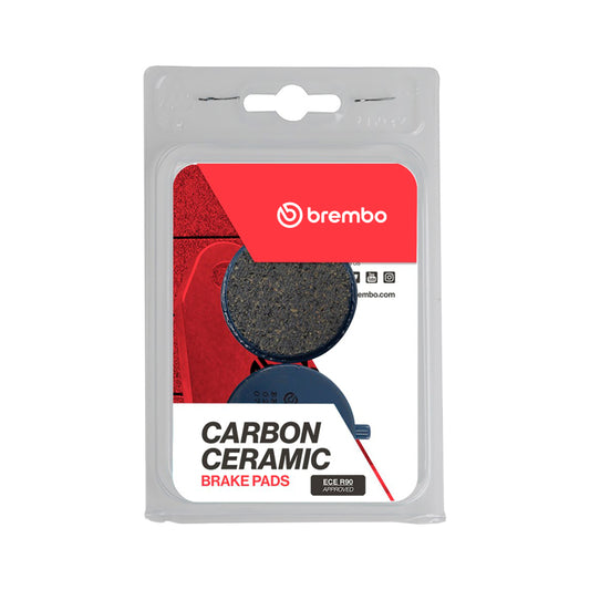 Brembo OE Powersports front brake pad for Yamaha FS DX 50cc, part number 07YA0113, showing the brake pad with metal backing and friction material