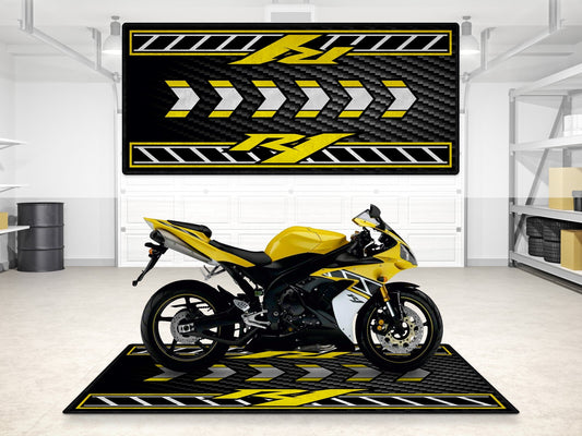 MPM Motorcycle Mat for Yamaha R1 - 50th Anniversary Edition - MM7472 - Howling Moto