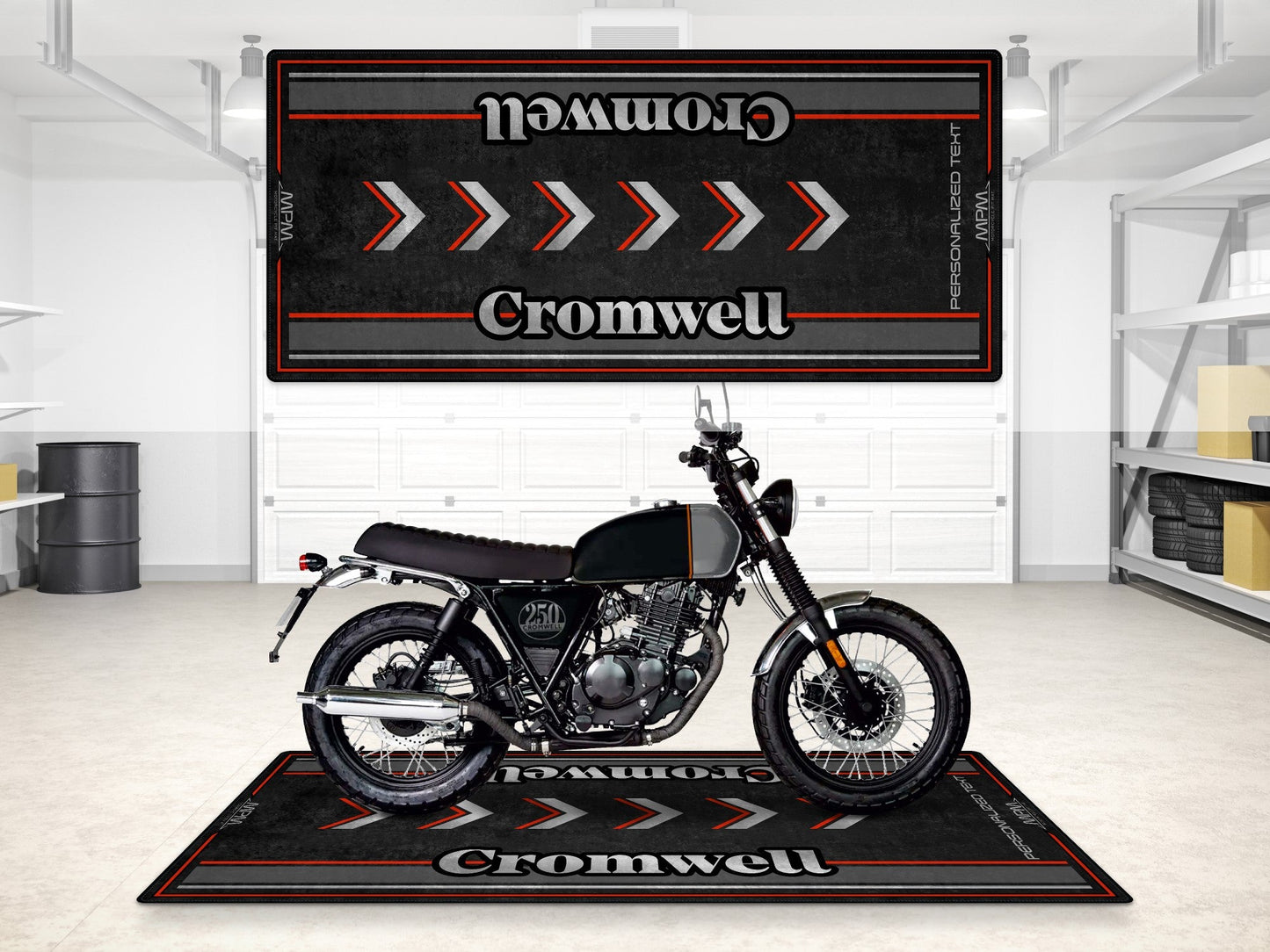 Designed Pit Mat for Brixton Cromwell Motorcycle - MM7460 - Howling Moto