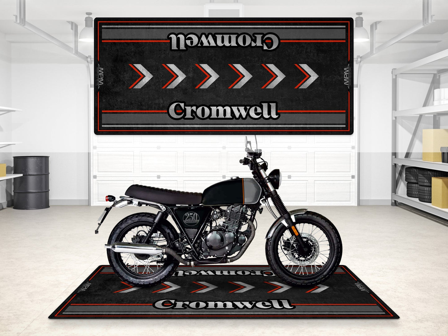 Designed Pit Mat for Brixton Cromwell Motorcycle - MM7460 - Howling Moto