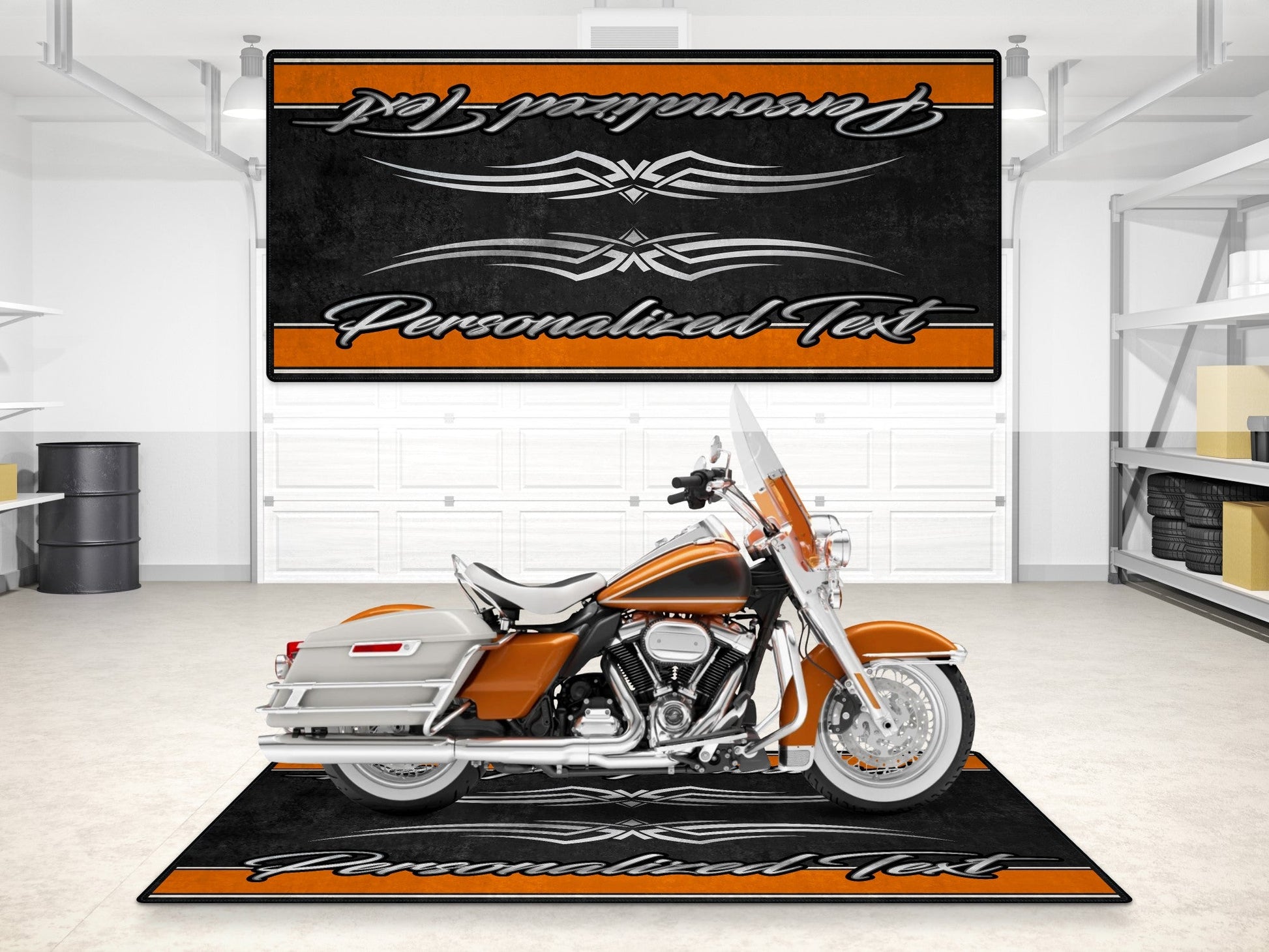 Motorcycle Mat for Touring Motorcycle "The Queen of the Highway" - MM7299 - Howling Moto