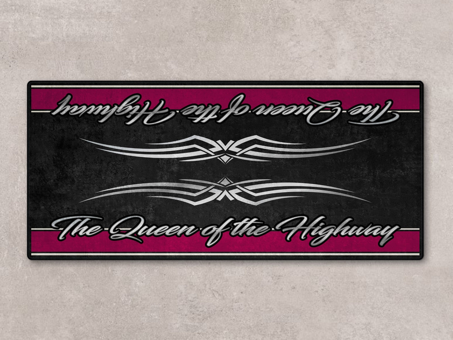 Motorcycle Mat for Touring Motorcycle "The Queen of the Highway" - MM7299 - Howling Moto