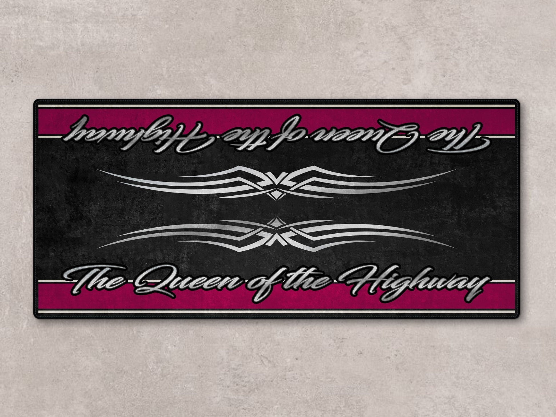 Motorcycle Mat for Touring Motorcycle "The Queen of the Highway" - MM7299 - Howling Moto