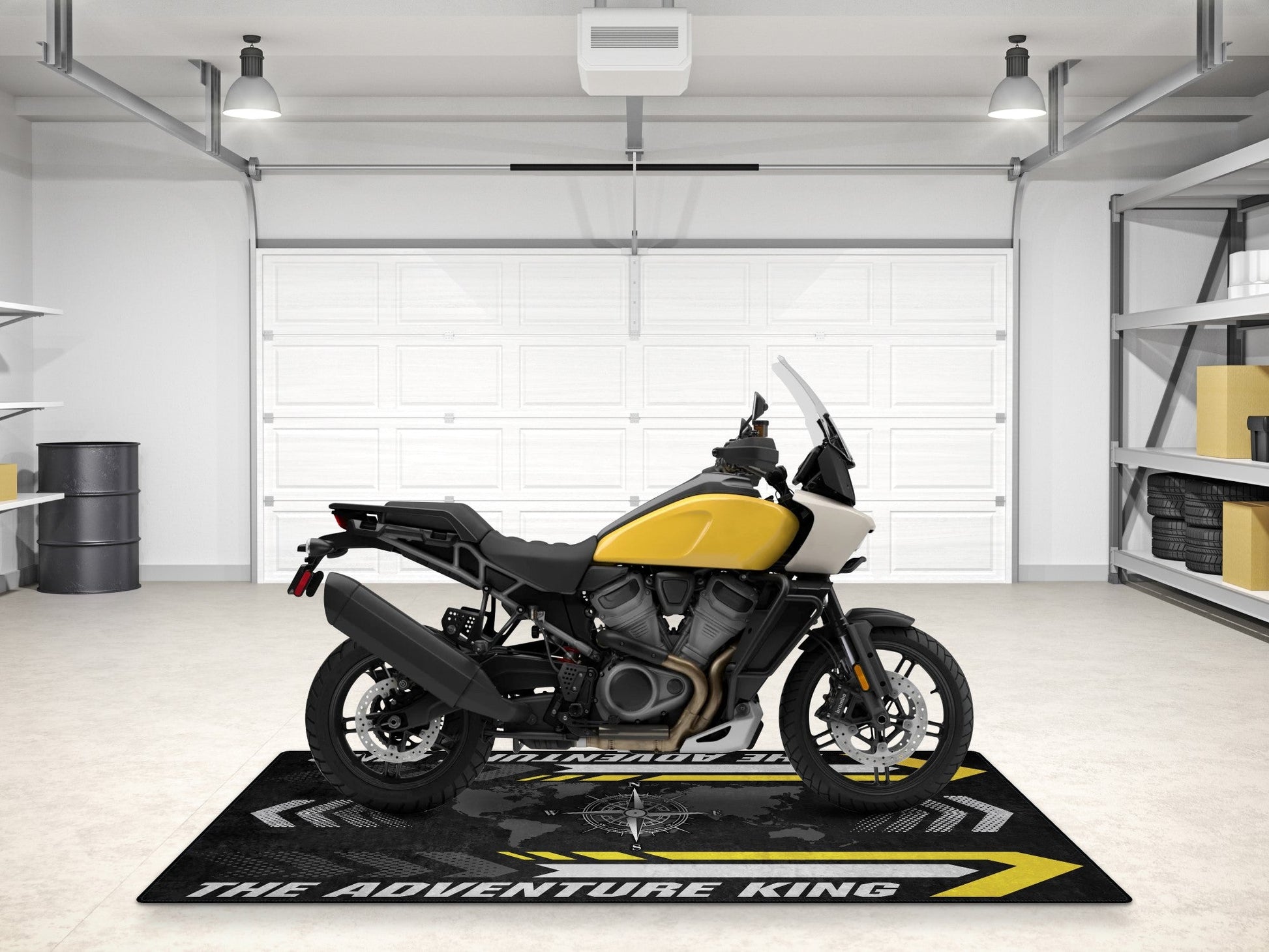 Motorcycle Mat for Adventure Motorcycle "The Adventure King" - MM7341 - Howling Moto