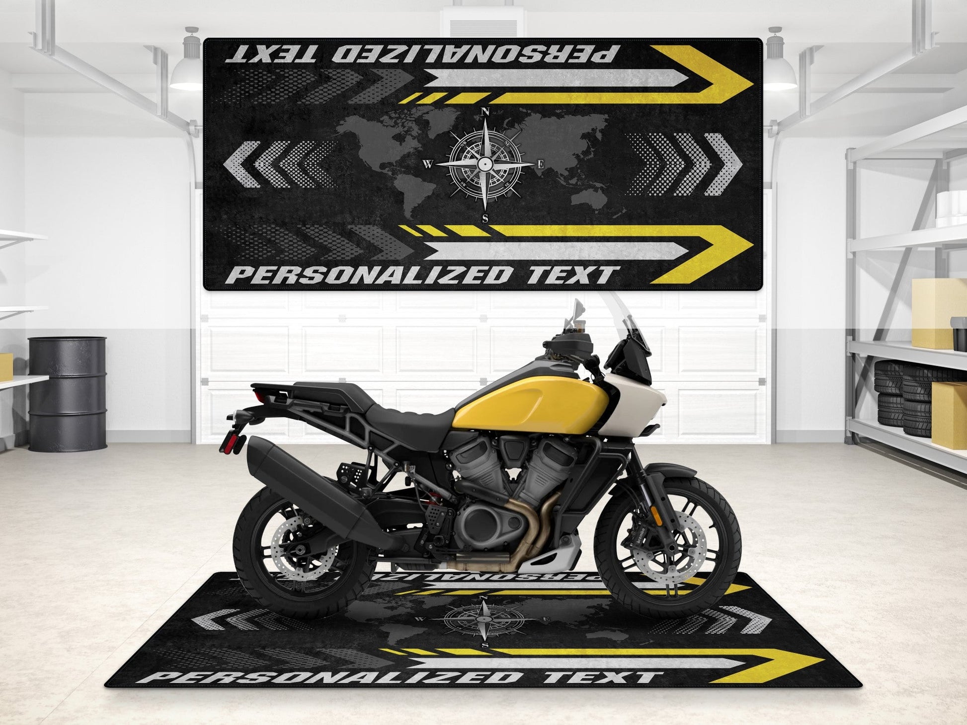 Motorcycle Mat for Adventure Motorcycle "The Adventure King" - MM7341 - Howling Moto