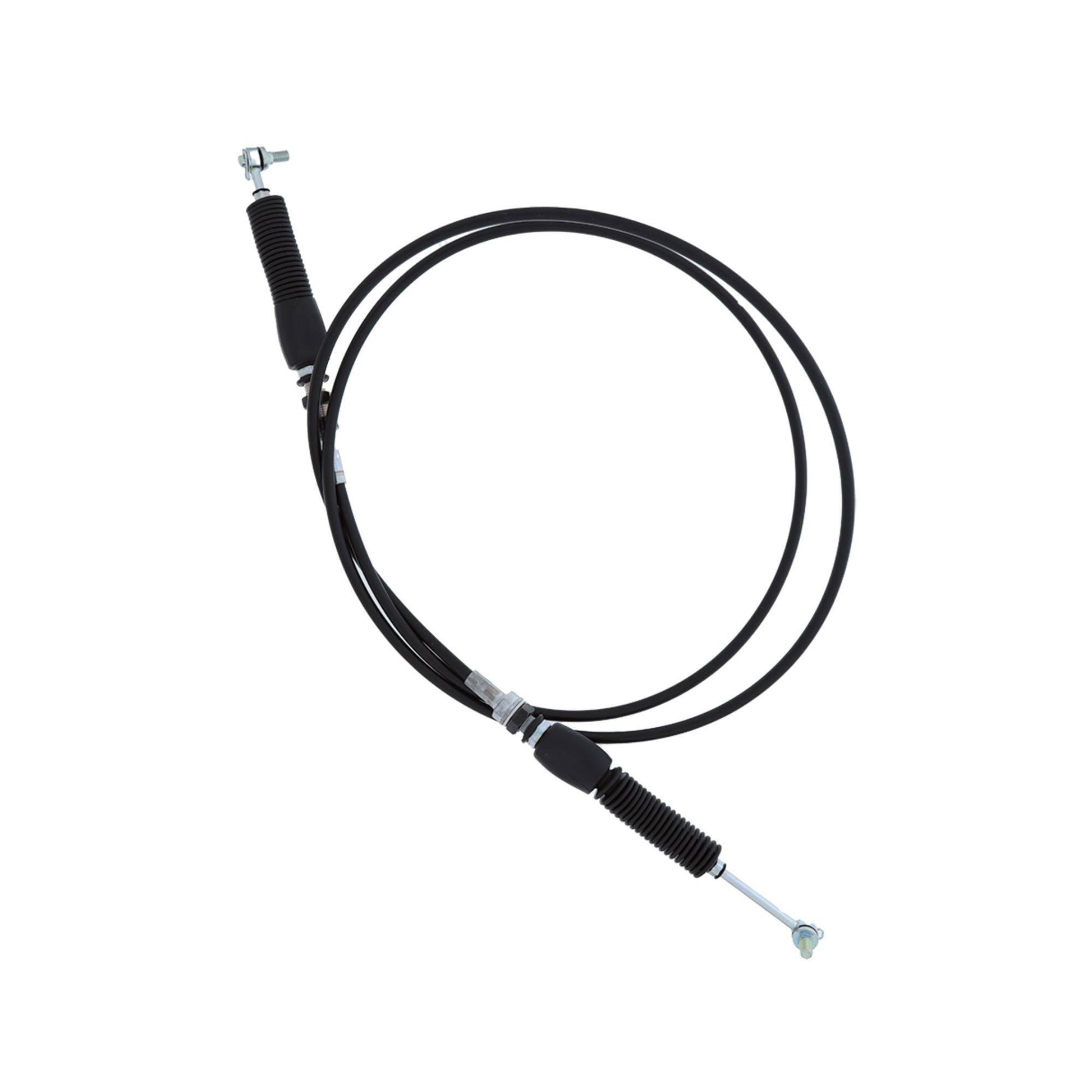 ALL BALLS ATV shift cable with heavy-duty push-pull design and UV-resistant rubber boots, shown in the image.