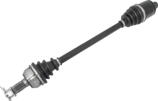 QuadBoss rear left replacement axle for Polaris General 1000 EPS (2016-2018) shown in black, designed for durable off-road use.