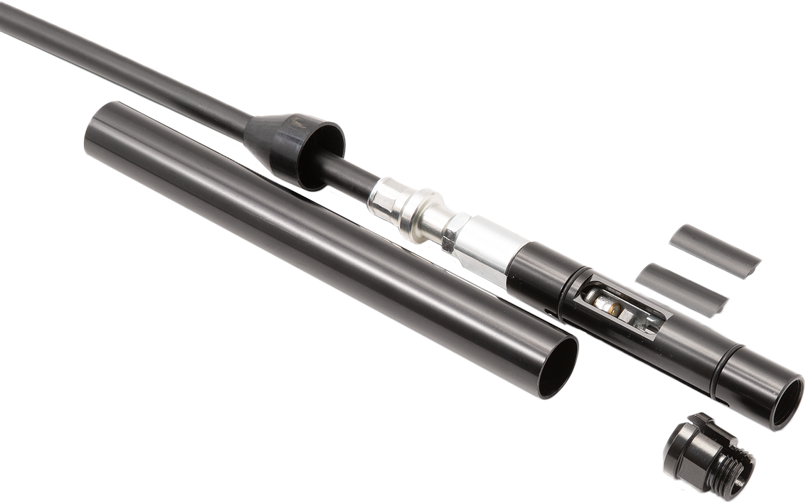 Motion Pro top half clutch cable for Harley-Davidson Softail and Touring models, part #06-0458, close-up view showing cable details.