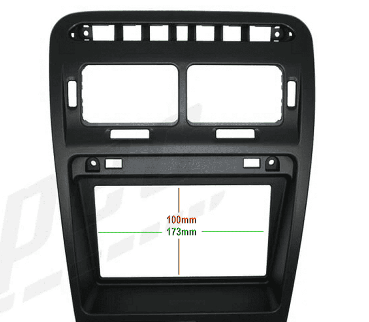 ZSPEC RHD Double-Din Radio Bezel w/Brackets for '90-99 Nissan Z32 300zx - Howling Moto