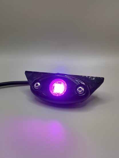 Project9 HyperGlow Underglow Kit for E Ride Pro 3.0 & SR, showing front and rear LED underglow lights on a vehicle.