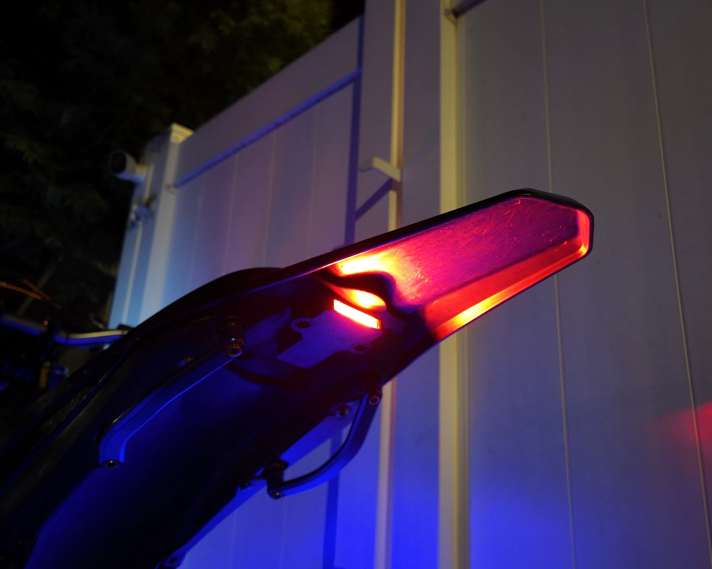 Project9 Surron Ultra Bee brake light, a plug-and-play safety upgrade for electric bike lighting and electrical enhancement.
