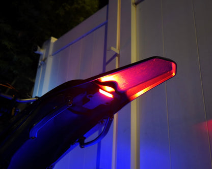 Project9 Surron Ultra Bee brake light, a plug-and-play safety upgrade for electric bike lighting and electrical enhancement.