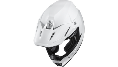 HJC C50 solid motorcycle helmet in lightweight polycarbonate, full-face design with clear visor and sleek black finish.