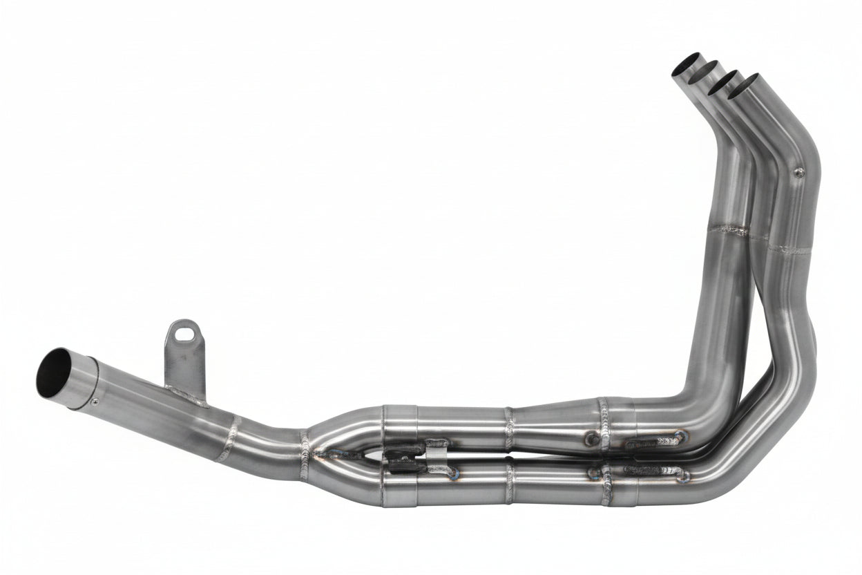 Bill's Exhausts Arrow Racing collector for Kawasaki Z900E 2017-2018 and Z 900 A2 2019-2025 motorcycle exhaust system.