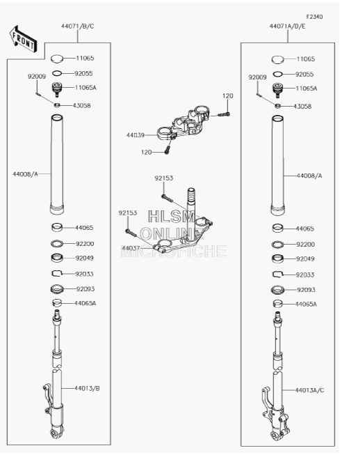 Kawasaki Front Fork Snap Ring Z125 Pro