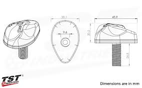 TST LED Front Flushmount Turn Signals for Honda - Howling Moto