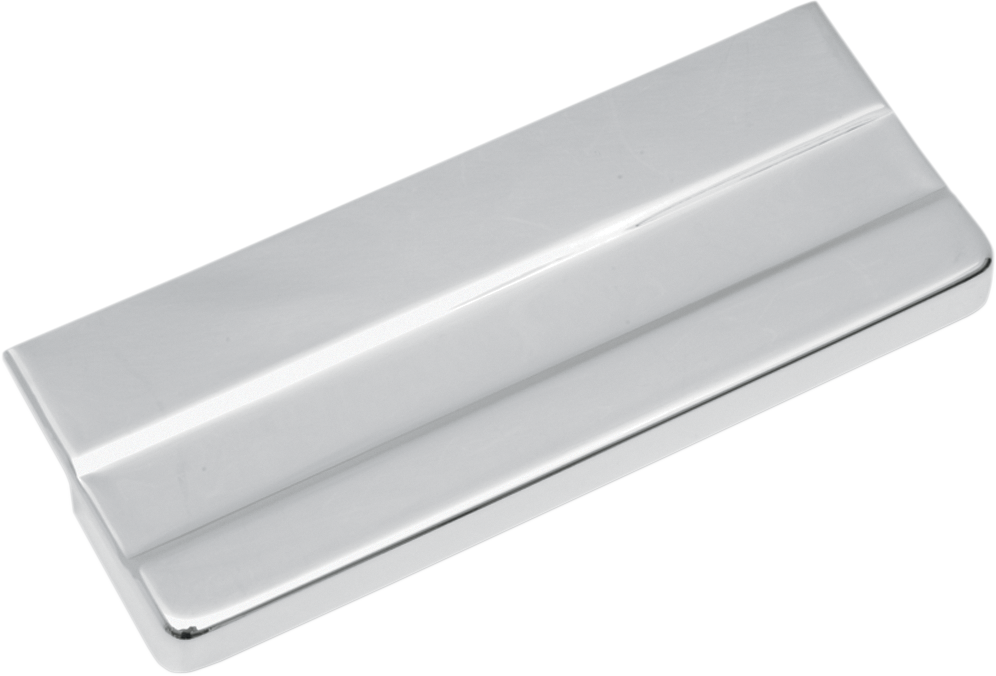 DRAG SPECIALTIES Harley Davidson battery top cover, black plastic, designed for model 13108, with a smooth finish and secure fit.