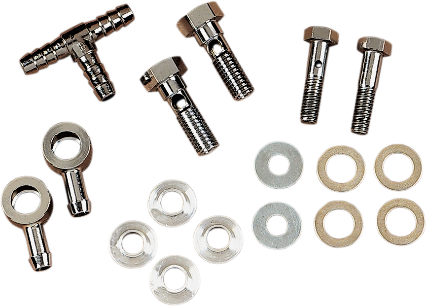 Drag Specialties Air Cleaner Breather Kit for late-style engines, featuring durable components and a sleek design.