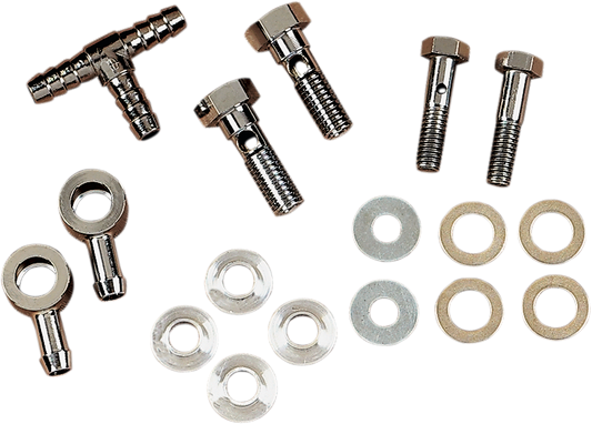 Drag Specialties Air Cleaner Breather Kit for late-style engines, featuring durable components and a sleek design.