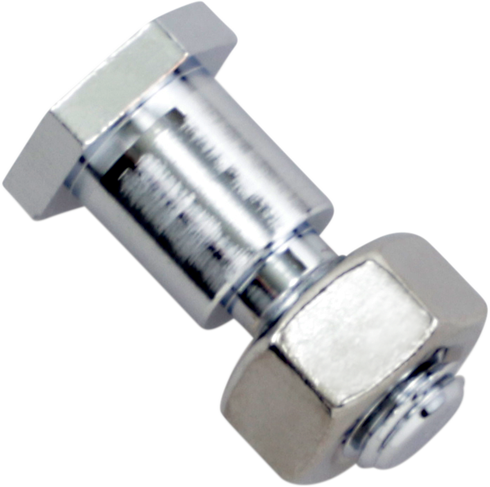 Chrome shift lever shoulder bolts with nut for FL motorcycles by DRAG SPECIALTIES, durable and stylish motorcycle parts.