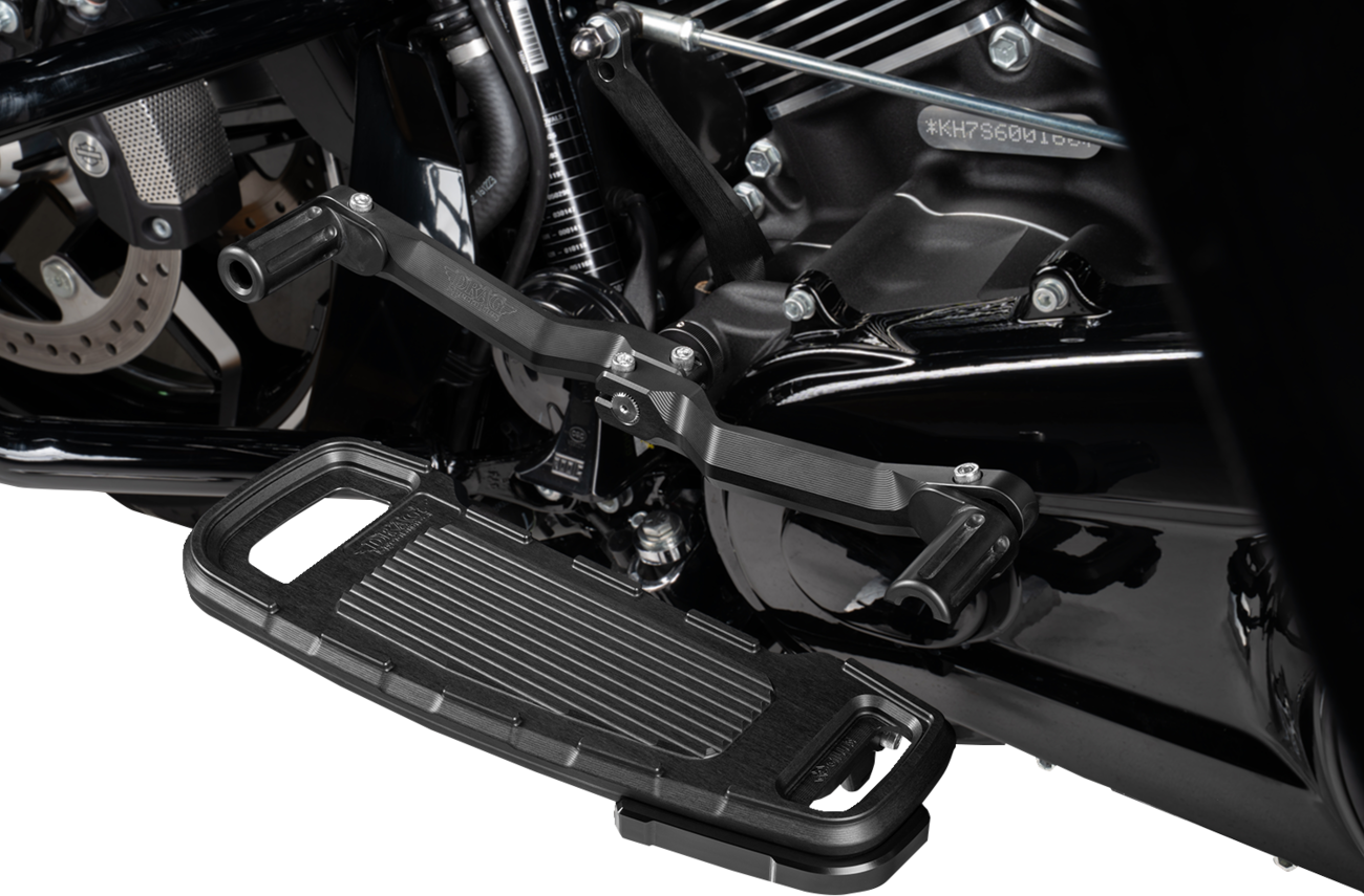 DRAG SPECIALTIES black CNC aluminum heel and toe shifter for motorcycles, adjustable motorcycle shift lever RCT-B003 model