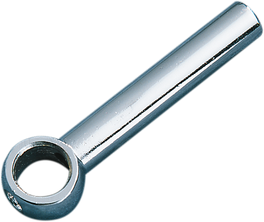 DRAG SPECIALTIES long clutch lever rod end for 1936-1978 Harley FL motorcycles, part 19149, shown in black metal finish