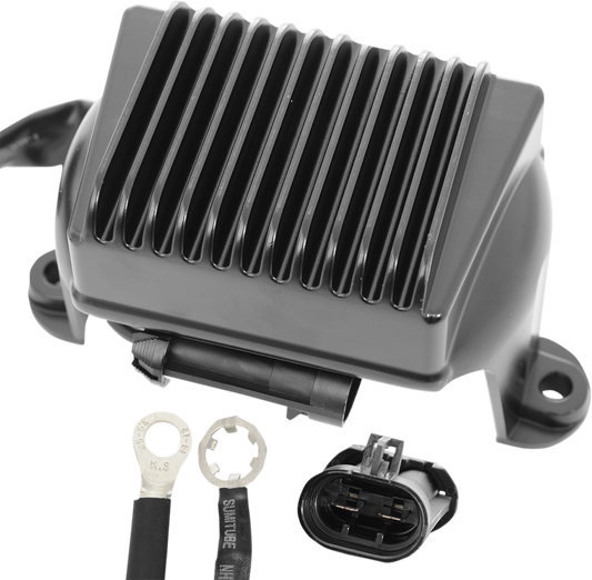 DRAG SPECIALTIES regulator 74505-02 for 2002-2003 Harley FL motorcycle models, shown in the image.