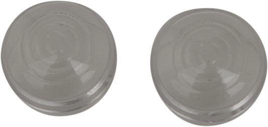 Clear replacement lens for marker lights by Drag Specialties, part number 20-6589CL-BC3, designed for motorcycle marker light upgrades.