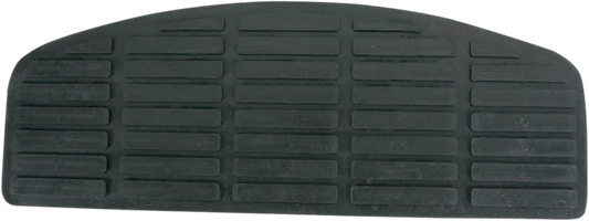 Black DRAG SPECIALTIES driver floorboard pad for Harley-Davidson motorcycles, designed for improved comfort and style.