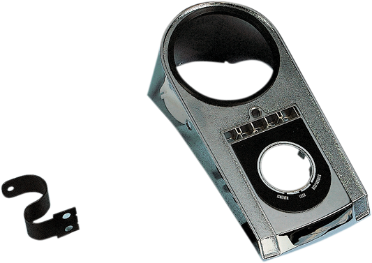 Drag Specialties electronic speedometer dash kit for FXST and FLST motorcycles, includes gauges and mounting components.