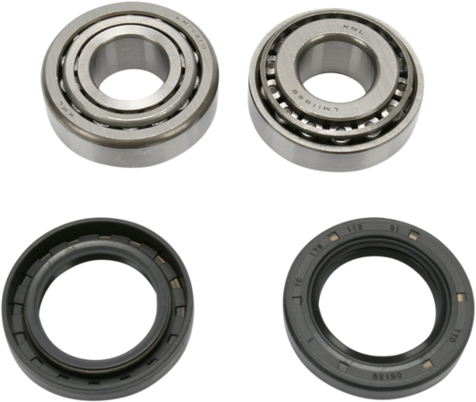 DRAG SPECIALTIES Harley-Davidson front wheel bearing kit 25-1001 for models 1973-1999, with bearings and installation components
