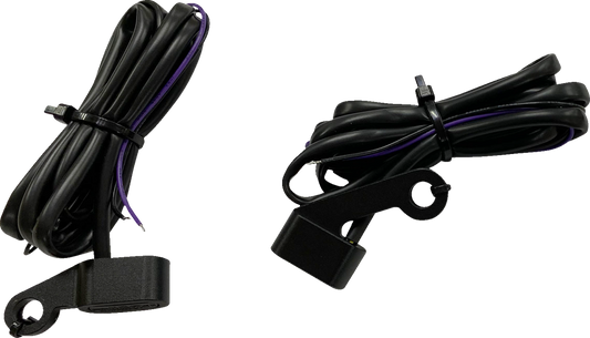 DRAG SPECIALTIES marker lights for Harley Davidson XL in black with smoke lens, motorcycle accessory for enhanced visibility.