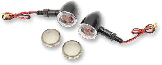 DRAG SPECIALTIES Mini-Duece Marker Light Kit in clear and smoke finish, designed for motorcycle lighting accessories.