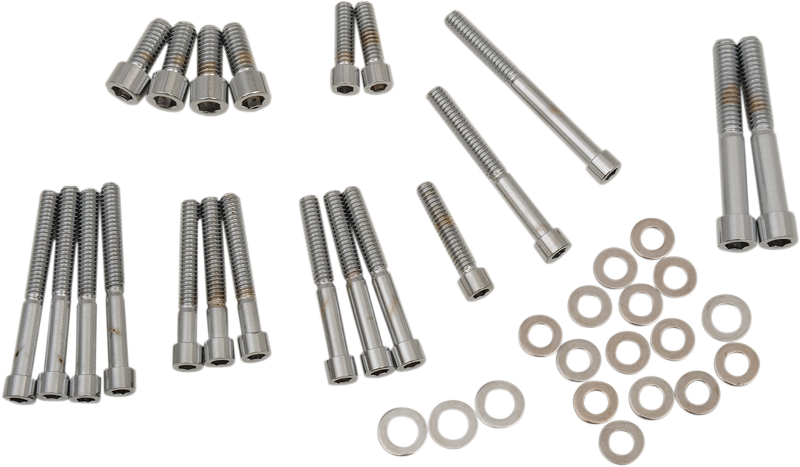 DRAG SPECIALTIES MK265S bolt set for Sportster cam, crankcase, sprocket cover, and rear master cylinder mount