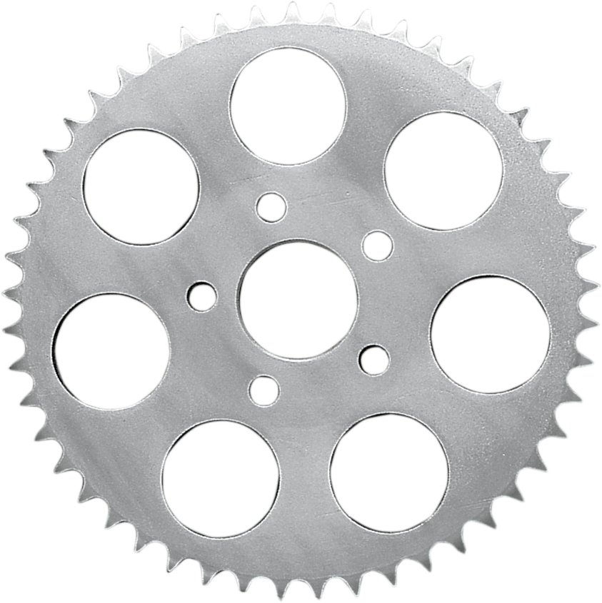 Chrome 48-tooth rear sprocket by DRAG SPECIALTIES, designed for motorcycle drive systems, with a shiny, durable finish