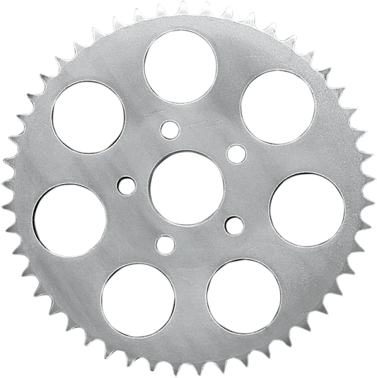Chrome 48-tooth rear sprocket by DRAG SPECIALTIES, designed for motorcycle drive systems, with a shiny, durable finish