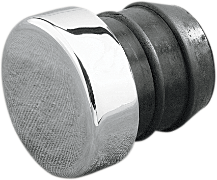DRAG SPECIALTIES replacement oil filler plug for motorcycle oil tanks, model 03-0011-BC104, in black finish.