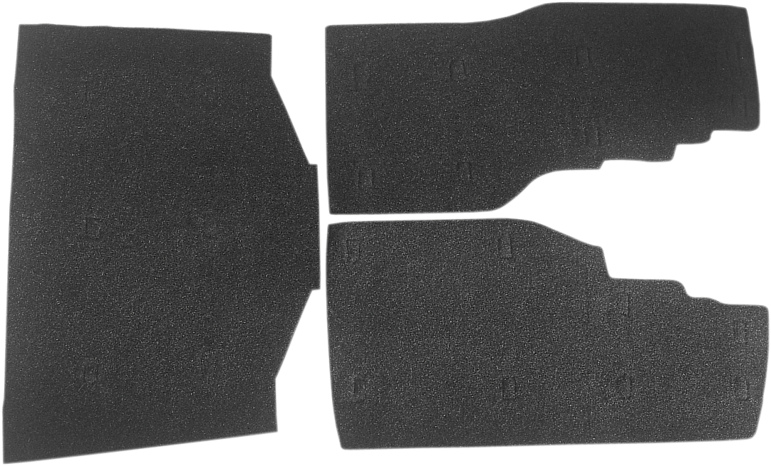 DRAG SPECIALTIES saddlebag and tourbox floor mats for Honda Gold Wing '88-'00 motorcycle, durable rubber material, black finish