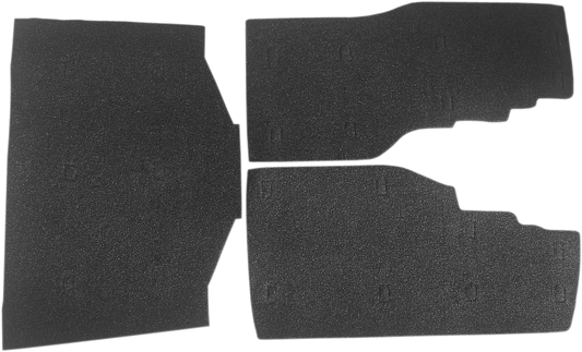 DRAG SPECIALTIES saddlebag and tourbox floor mats for Honda Gold Wing '88-'00 motorcycle, durable rubber material, black finish