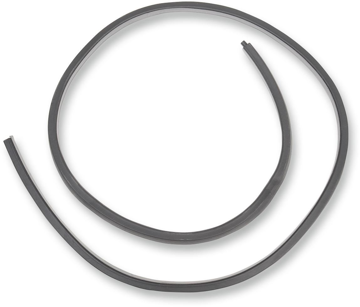 DRAG SPECIALTIES saddlebag lid gasket replacement for OEM hard saddlebags, durable rubber seal for secure fit and protection.