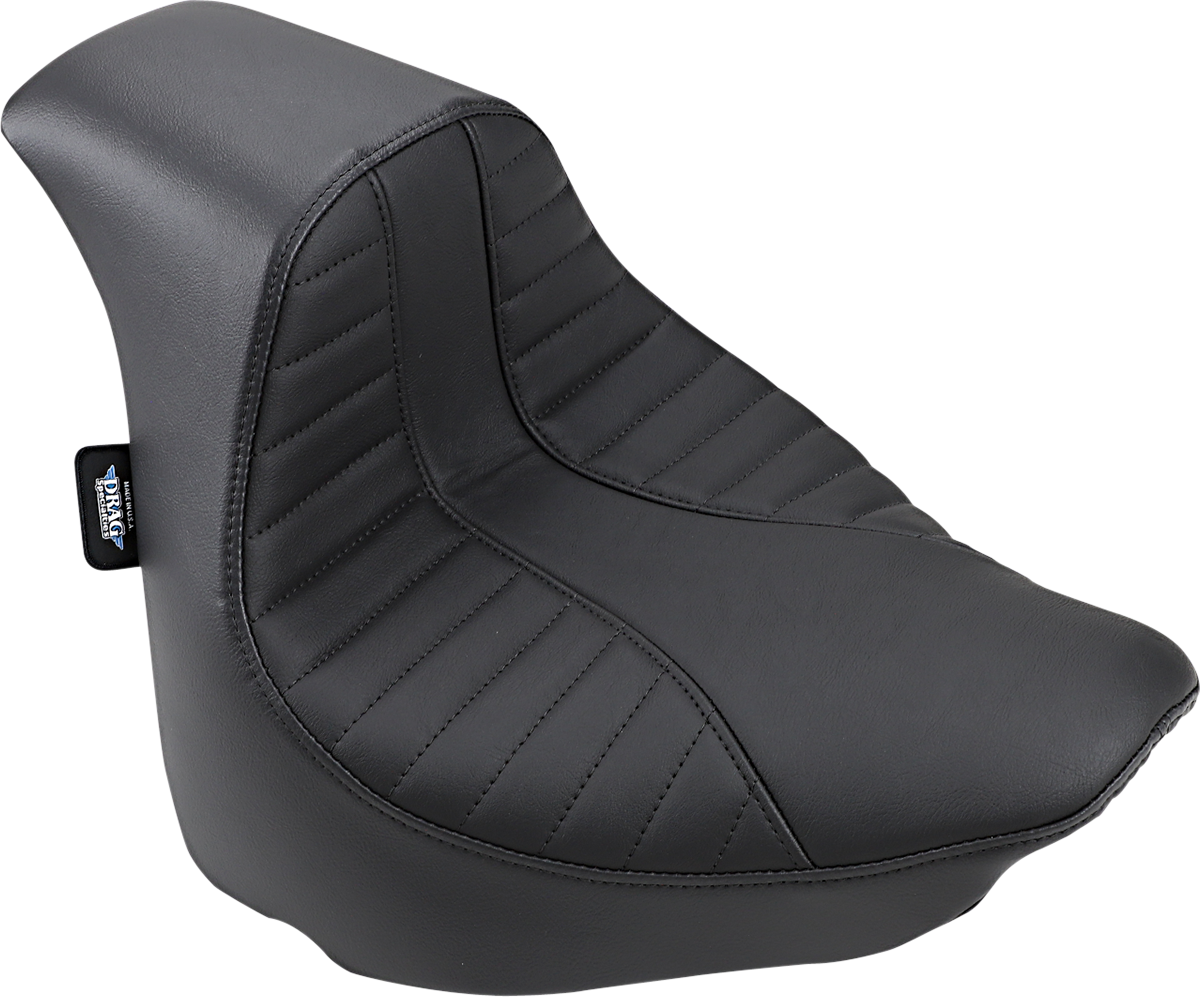 Drag Specialties EZ-Solo Seat with Scorpion Stitch for FXFB/S 2018-2022, vinyl comfort, easy installation, motorcycle seat.