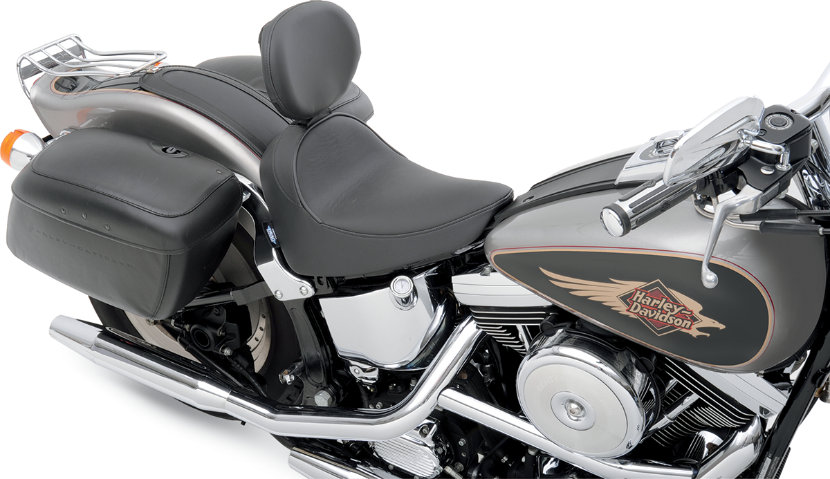 Drag Specialties Seats Fender Skin with smooth automotive-grade vinyl for seats, featuring a center design and durable finish.